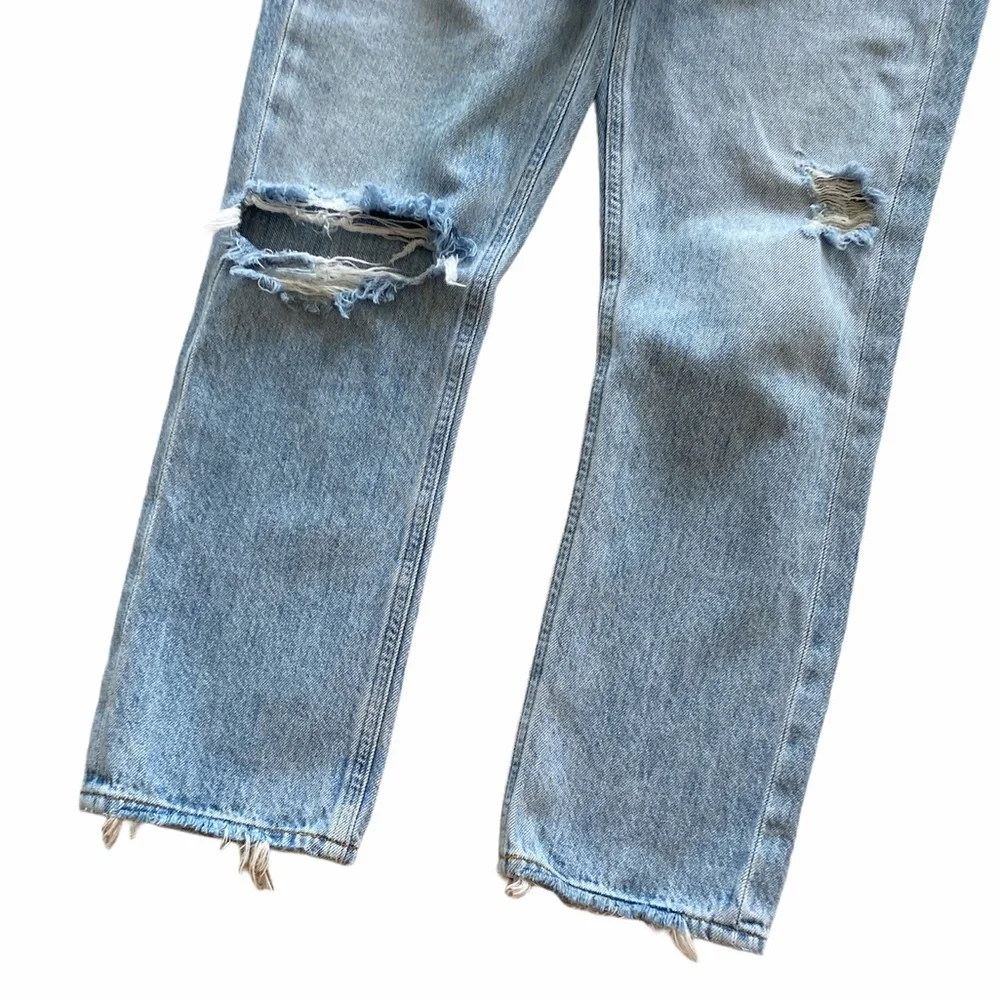 AGOLDE Riley Shatter High Rise Straight Leg 24 - Picture 6 of 12